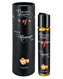 Массажное масло с ароматом карамели Huile de Massage Gourmande Caramel - 59 мл. фото в интим магазине Love Boat