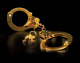 Золотистые наручники Metal Cuffs