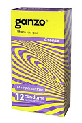 Тонкие презервативы для большей чувствительности Ganzo Sence - 12 шт. фото в интим магазине Love Boat