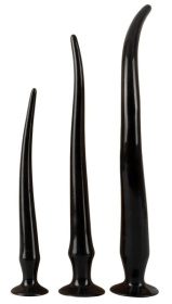 Набор из 3 длинных анальных пробок Super Long Flexible Butt Plug Set фото в интим магазине Love Boat
