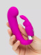 Лиловый вибратор Mini G-Spot Curve Vibe с клиторальным зайчиком