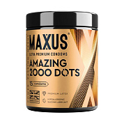 Точечные презервативы MAXUS 2000 Amazing Dots с железным кейсом - 15 шт. фото в интим магазине Love Boat