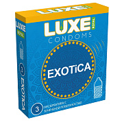 Текстурированные презервативы LUXE Royal Exotica - 3 шт. фото в интим магазине Love Boat