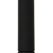 Черная вибропуля с заострённым кончиком - 9,3 см.