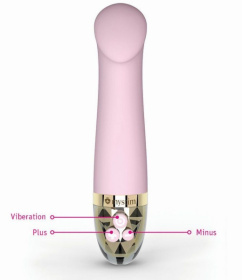 Розовый стимулятор для G-точки Right on Ron - 17 см.