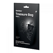 Черный мешочек для хранения игрушек Treasure Bag L фото в интим магазине Love Boat