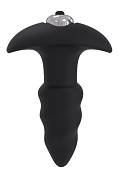 Черная анальная вибровтулка SINGLE SPEED LOVE ARROW PLUG - 9 см. фото в интим магазине Love Boat
