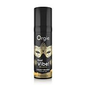 Съедобный гель Dual Vibe Pina Colada с эффектом вибрации и вкусом коктейля пина колада - 15 мл. фото в интим магазине Love Boat