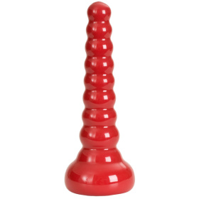 Ребристая анальная втулка Red Boy Anal Wand Butt Plug - 21,3 см. фото в интим магазине Love Boat