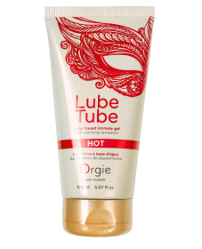 Интимный гель на водной основе Lube Tube Hot с разогревающим эффектом - 150 мл. фото в интим магазине Love Boat