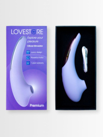 Сиреневый вакуумный стимулятор клитора Premium