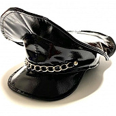 Строгая и сексуальная фуражка из эко-кожи