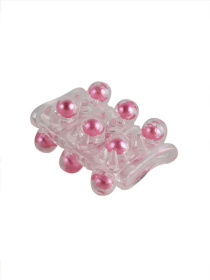 Прозрачная сквозная насадка на пенис с цветными шариками