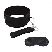 
Черный ошейник с длинным поводком Collar and Leash Set фото в интим магазине Love Boat