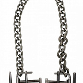 Серебристые винтовые зажимы для груди