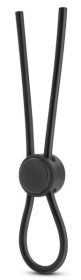Черное силиконовое лассо на пенис SILICONE LOOP COCK RING  фото в интим магазине Love Boat