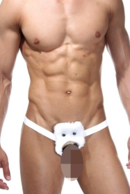 Игровые трусы-стринги в виде цыпленка фото в интим магазине Love Boat