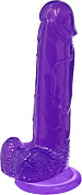 Фиолетовый реалистичный фаллоимитатор Mr. Bold L - 18,5 см. фото в интим магазине Love Boat