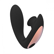 Чёрный вибратор для G-точки Irresistible Desirable с бесконтактной клиторальной стимуляцией фото в секс шопе Love Boat