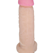 Крупный фаллоимитатор на присоске - 21,5 см.