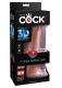 Кофейный фаллоимитатор на присоске 7  Triple Density Cock - 21 см.