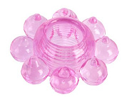 Розовое гелевое эрекционное кольцо-цветок фото в интим магазине Love Boat