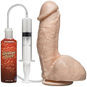 Фаллоимитатор с имитацией семяизвержения The Amazing Squirting Realistic Cock - 18,8 см. фото в интим магазине Love Boat