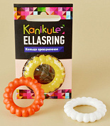 Цветное рельефное эрекционное кольцо Ellasring фото в интим магазине Love Boat