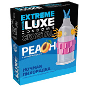 Стимулирующий презерватив  Ночная лихорадка  с ароматом персика - 1 шт. фото в интим магазине Love Boat
