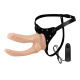 Женский страпон с двумя фаллосами и вибрацией Jessica Strap-On