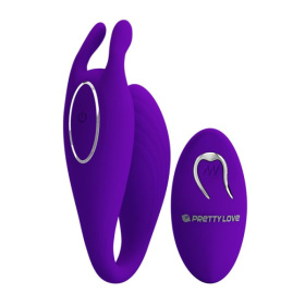 Фиолетовый U-образный вибратор для пар Bill с пультом ДУ фото в интернет магазине Love Boat