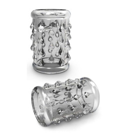 Прозрачная насадка с капельками STAY HARD COCK SLEEVE 05 CLEAR фото в интим магазине Love Boat