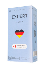 Ультратонкие презервативы EXPERT Lights - 12 шт.(+3 в подарок) фото в интим магазине Love Boat