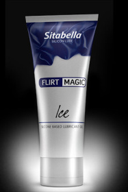 Силиконовая гель-смазка FLIRT MAGIC Ice с лёгким пролонгирующим эффектом - 75 мл. фото в интим магазине Love Boat