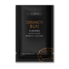 Лубрикант Wicked Aqua Cinnamon Bun с ароматом булочки с корицей - 3 мл. фото в интим магазине Love Boat