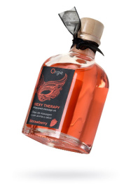 Массажное масло Orgie Lips Massage со вкусом клубники - 100 мл. фото в интим магазине Love Boat