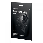 Черный мешочек для хранения игрушек Treasure Bag XL фото в интим магазине Love Boat