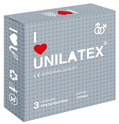 Презервативы с точками Unilatex Dotted - 3 шт.  фото в интим магазине Love Boat