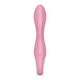Розовый вибромассажер с функцией расширения Air Pump Vibrator 2 - 20,9 см.