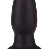 Чёрная овальная пробочка на ножке - 11,5 см.