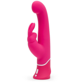 Розовый вибратор-кролик G-Spot Rechargeable Rabbit Vibrator - 24,1 см. фото в секс шопе Love Boat