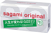 Ультратонкие презервативы Sagami Original 0.02 - 10 шт. фото в интим магазине Love Boat