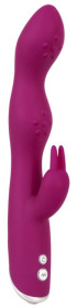 Фиолетовый вибратор A   G-Spot Rabbit Vibrator для стимуляции зон G и A - 23,6 см. фото в секс шопе Love Boat
