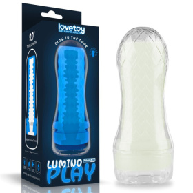 Светящийся в темноте мастурбатор Lumino Play Masturbator Ribbed фото в интим магазине Love Boat