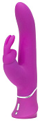 Лиловый вибратор Curve Thrusting Rechargeable Rabbit Vibrator - 24,1 см. фото в интим магазине Love Boat