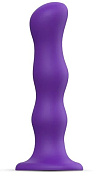 Фиолетовая насадка Strap-On-Me Dildo Geisha Balls size M фото в интим магазине Love Boat