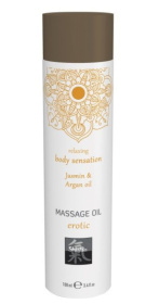 Массажное масло с ароматом жасмина с добавлением арганового масла - 100 мл. фото в интим магазине Love Boat