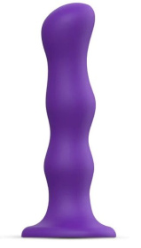 Фиолетовая насадка Strap-On-Me Dildo Geisha Balls size M фото в интим магазине Love Boat