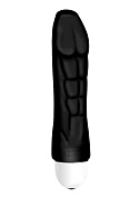 Чёрный вибратор Joystick The Body Comfort - 17 см. фото в интим магазине Love Boat