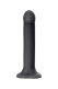 Черный фаллос на присоске Silicone Bendable Dildo XL - 20 см.